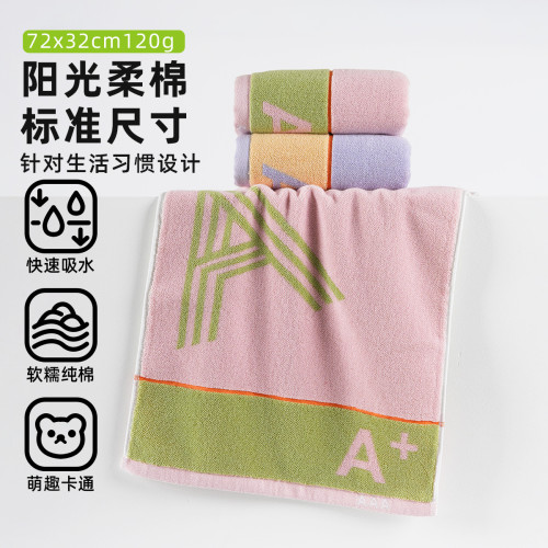 純棉洗臉毛巾家用加厚加大新成人兒童吸水速乾不掉毛面巾