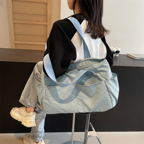 日韓大容量手提包包女2024新款時尚百搭托特包文藝休閒百搭旅行包