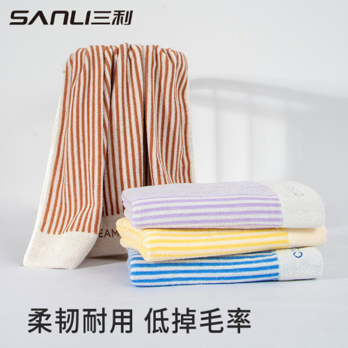 三利毛巾純棉浴巾洗澡巾運動跑步健身擦汗浴巾不易掉毛吸水家用浴