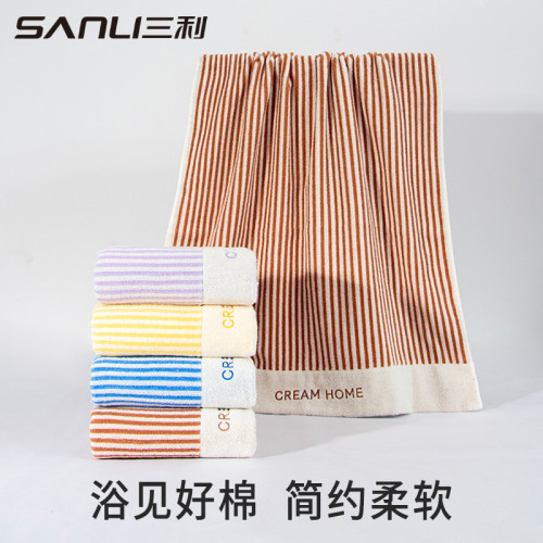 三利毛巾純棉浴巾洗澡巾運動跑步健身擦汗浴巾不易掉毛吸水家用浴