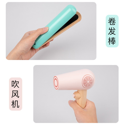 兒童木製仿真梳妝台公主化妝包套裝女孩化妝品扮家家酒益智玩具