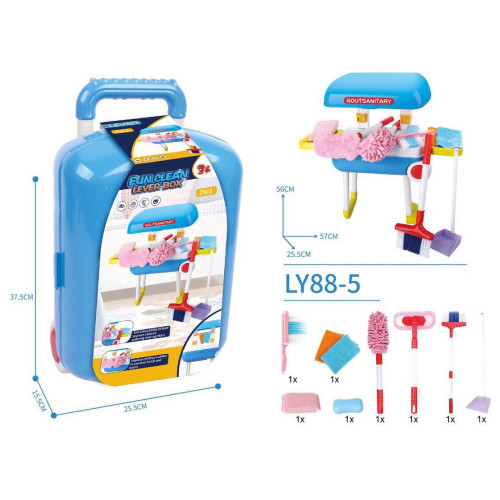 冰雪奇緣愛莎行李拉桿箱小女孩梳妝台化妝品盒套裝兒童扮家家酒玩具