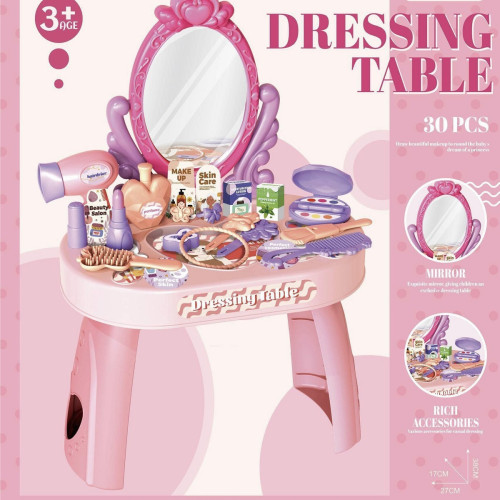 扮家家酒化妝桌仿真梳妝台飾品女孩公主打扮玩具兒童套裝