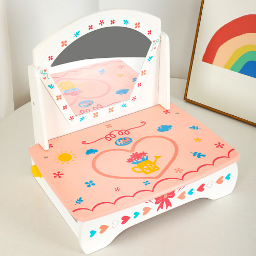 兒童木質仿真化妝品飾品桌面梳妝台扮家家酒女孩化妝台生日禮物玩具 兒童木質仿真化妝品飾品桌面梳妝台扮家家酒女孩化妝台生日禮物玩具