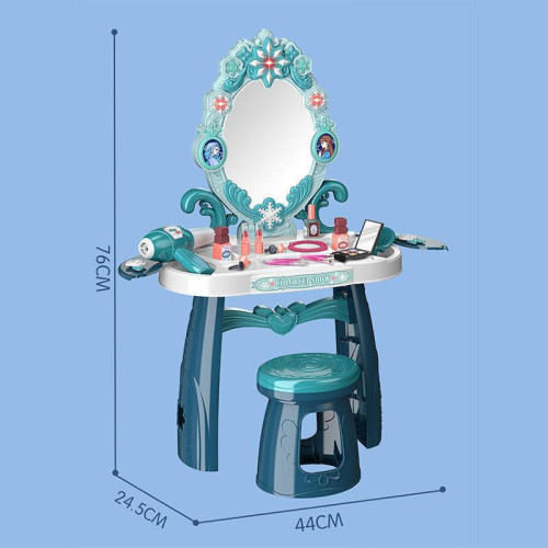 貝比穀兒童扮家家酒玩具小梳妝台帶燈光音效室內女孩仿真化妝台套裝