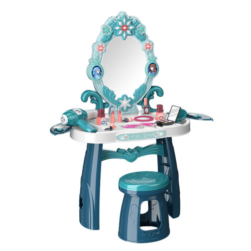 貝比穀兒童扮家家酒玩具小梳妝台帶燈光音效室內女孩仿真化妝台套裝