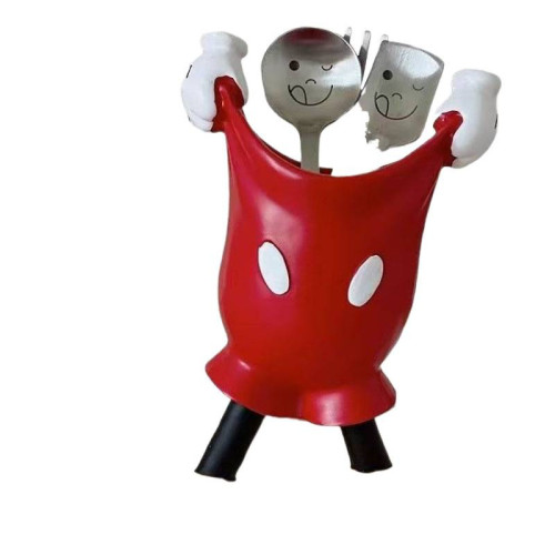 米奇臥室梳妝台毛筆眉筆收納筒化妝刷置物架學生桌面創意筆筒擺件 米奇臥室梳妝台毛筆眉筆收納筒化妝刷置物架學生桌面創意筆筒擺件