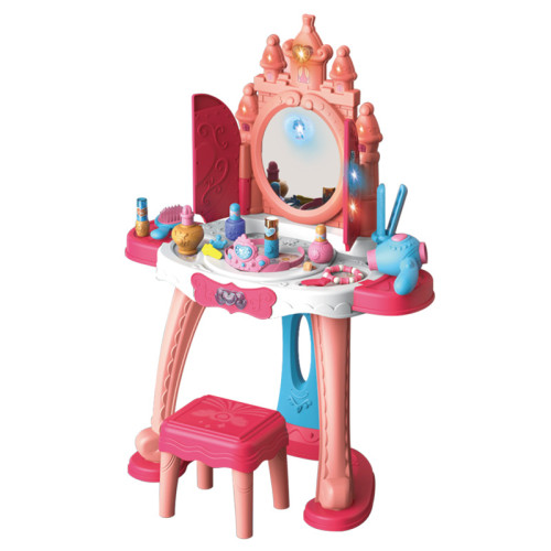 兒童梳妝台玩具女孩仿真化妝台扮家家酒套裝公主化妝盒女童生日禮物