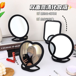 ins宿捨高顔值化妝鏡臥室桌上型辦公室桌面梳妝台鏡可攜式家用美妝鏡