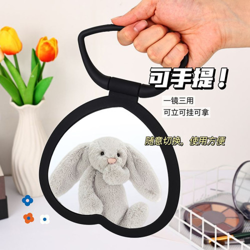 ins宿捨高顔值化妝鏡臥室桌上型辦公室桌面梳妝台鏡可攜式家用美妝鏡