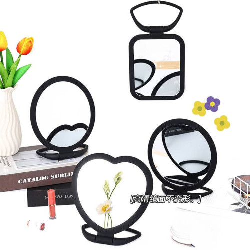 ins宿捨高顔值化妝鏡臥室桌上型辦公室桌面梳妝台鏡可攜式家用美妝鏡