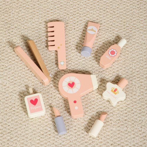 新款木製扮家家酒梳妝台玩具套裝兒童益智女孩化妝生日禮物木質公主