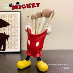米奇臥室梳妝台毛筆眉筆收納筒化妝刷置物架學生桌面創意
