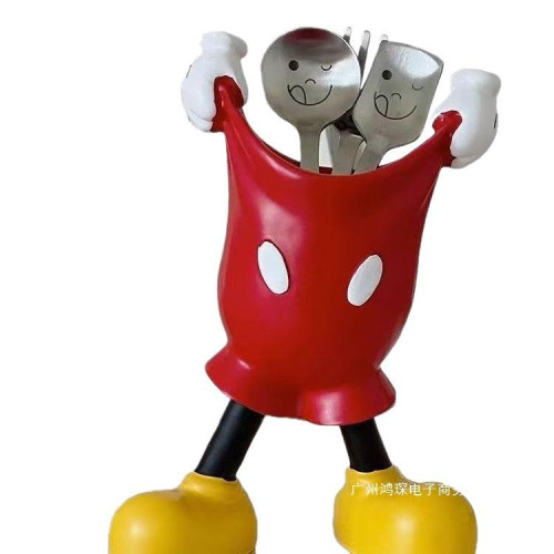 米奇臥室梳妝台毛筆眉筆收納筒化妝刷置物架學生桌面創意