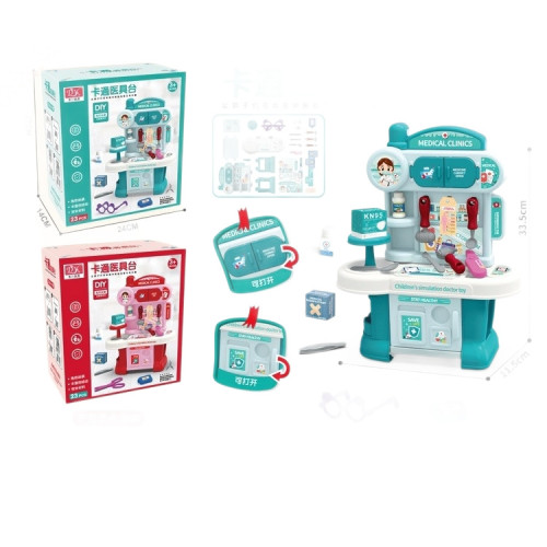 女孩仿真DIY梳妝台化妝小廚房醫具台系類扮家家酒玩具套裝親子互動 女孩仿真DIY梳妝台化妝小廚房醫具台系類扮家家酒玩具套裝親子互動