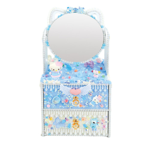 手創玩藝 貓貓化妝台兒童手工DIY製作化妝鏡女孩抽屜收納櫃材料包