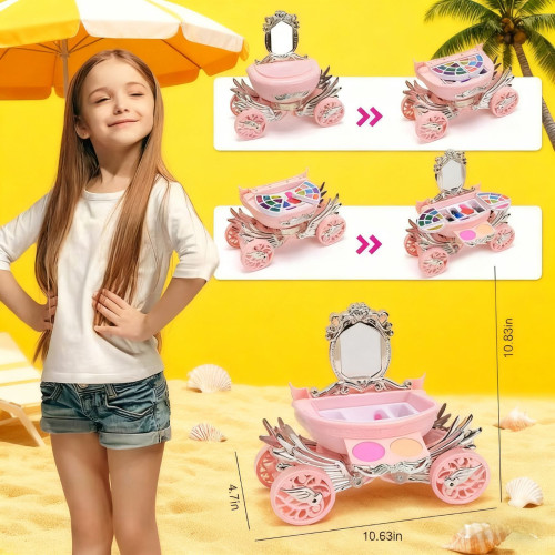 扮家家酒女孩子彩妝手提包套裝兒童梳妝台化妝品玩具角色扮演公主