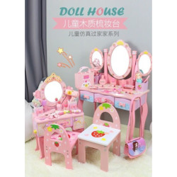 新款兒童扮家家酒梳妝台公主化妝桌品玩具3-6嵗7小女孩女童新年禮物