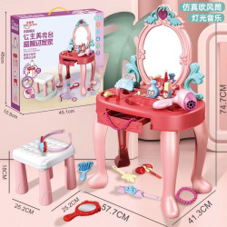 兒童扮家家酒化妝台玩具公主女孩梳妝台燈光音樂化妝打扮飾品套裝