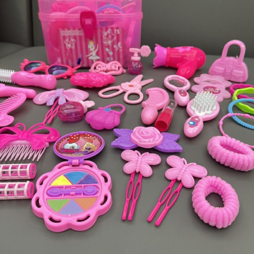 兒童扮家家酒化妝盒梳妝台女童化妝品公主女孩玩具套裝生日禮物