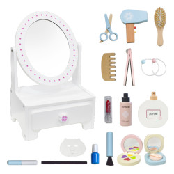 木製化妝玩具女孩扮家家酒仿真梳妝化妝台兒童化妝包木製玩具仿真