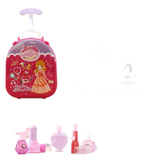 女孩扮家家酒化妝品兒童玩具套裝梳妝台拉桿箱小孩飾品公主玩偶。 女孩扮家家酒化妝品兒童玩具套裝梳妝台拉桿箱小孩飾品公主玩偶。