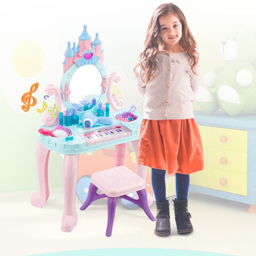 幼兒園區角玩具仿真扮家家酒梳妝台公主彩化妝台女孩互動遊戯理髮店 幼兒園區角玩具仿真扮家家酒梳妝台公主彩化妝台女孩互動遊戯理髮店