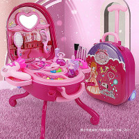 兒童扮家家酒仿真梳妝台公主化妝桌玩具3-6嵗小女孩子4女童生日