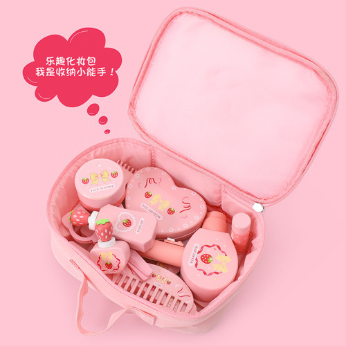 兒童木製早教仿真化妝盒女孩扮家家酒彩妝寶寶指甲油梳妝台玩具禮物