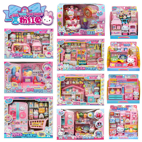 一言粉紅兔迷你仿真蛋糕派對廚房冰箱化妝台醫具女孩扮家家酒玩具批 一言粉紅兔迷你仿真蛋糕派對廚房冰箱化妝台醫具女孩扮家家酒玩具批