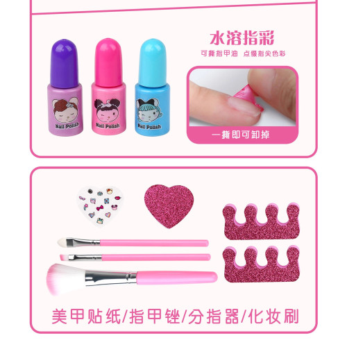 爆款兒童彩妝扮家家酒玩具手提箱套裝女孩玩具仿真化妝台