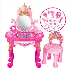 熱供兒童扮家家酒仿真公主城堡化妝台 女孩仿真化妝台玩具套裝