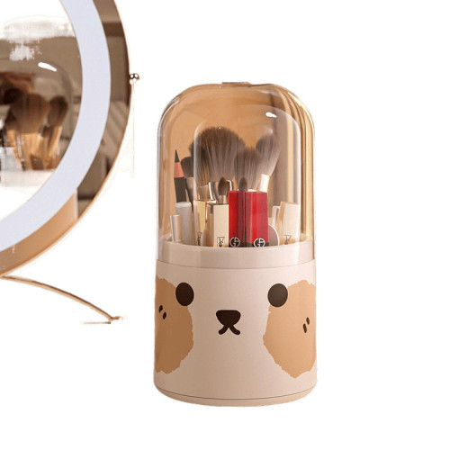 化妝品收納盒高級感桌面防塵置物架口紅護膚品面膜梳妝台化妝盒子