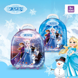 兒童扮家家酒玩具收納盒3合1化妝台拉桿行李箱仿真可攜式益智