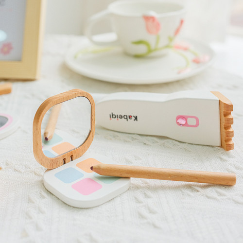 cpc新款木製兒童仿真化妝包梳妝台公主女孩扮家家酒玩具套裝ce