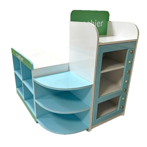 兒童樂園角色扮演超市貨架收銀台廚房公主屋化妝間烤漆櫃