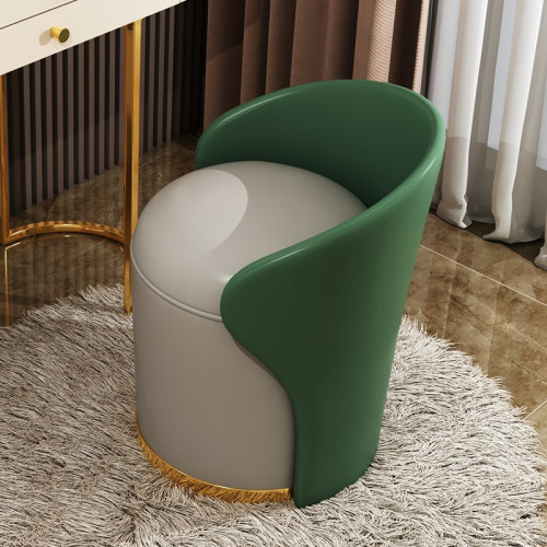 北歐梳妝台凳子靠背家用臥室現創意約輕奢化妝椅網紅小戶型皮革椅