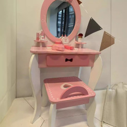 兒童女孩仿真公主梳妝台扮家家酒彩妝模擬仿裝裝扮化妝台玩具