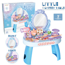 趣味梳妝台化妝桌女孩打扮公主飾品兒童扮家家酒玩具套裝