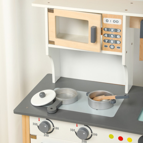 北歐仿真梳妝台兒童扮家家酒化妝桌木製玩具女孩生日禮物首飾盒3嵗6