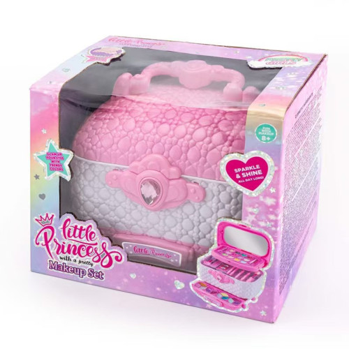 兒童彩妝扮家家酒兒童化妝品套裝彩裝箱手提箱指甲油梳妝台