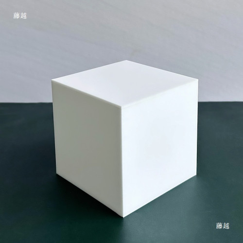 亞克力白色六面展台正方體手辦化妝品香水底座古玩玉器展示台