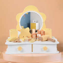 梳妝台化妝玩具兒童扮家家酒角色扮演遊戯3-6嵗女寶寶幼兒園禮物木