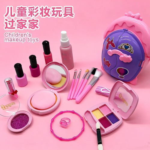 兒童仿真化妝品彩妝玩具套裝寶寶扮家家酒女孩生日禮物梳妝台飾品