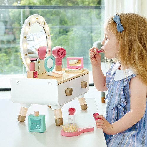 hape閃耀梳妝台扮家家酒兒童化妝台扮家家酒裝扮首飾早教益智生日 hape閃耀梳妝台扮家家酒兒童化妝台扮家家酒裝扮首飾早教益智生日