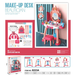 兒童扮家家酒彩妝玩具感應開門梳妝台飾品套裝 聲光仿真化妝台