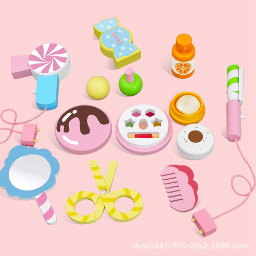 仿真木質兒童化妝台公主梳妝台扮家家酒玩具桌椅套女孩3-6生日禮物 仿真木質兒童化妝台公主梳妝台扮家家酒玩具桌椅套女孩3-6生日禮物