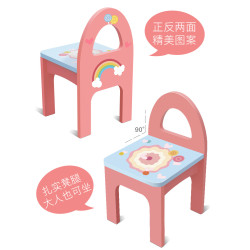 兒童仿真木製彩虹梳妝台公主化妝品台桌扮家家酒女孩首飾盒生日禮物