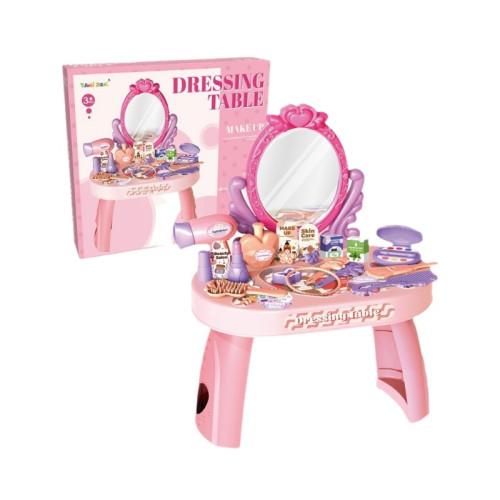 兒童仿真化妝桌公主女孩梳妝台打扮飾品扮家家酒玩具套裝 兒童仿真化妝桌公主女孩梳妝台打扮飾品扮家家酒玩具套裝