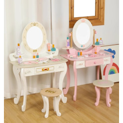新款木製扮家家酒梳妝台玩具套裝兒童益智女孩化妝生日禮物公主